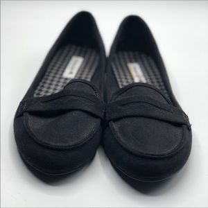 Black loafers
